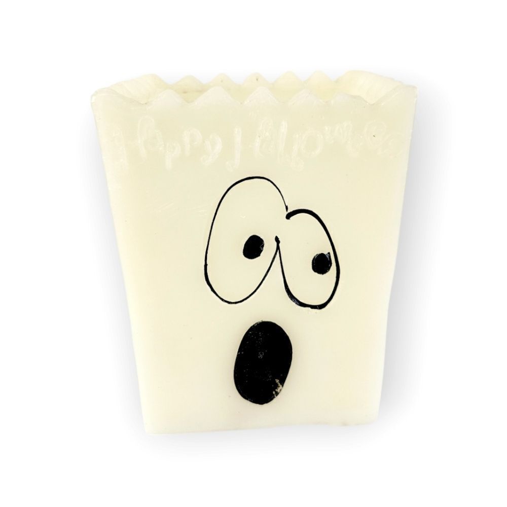 Vintage Retro Happy Halloween Decorative Paper Bag Wax Glowing Ghost Candle